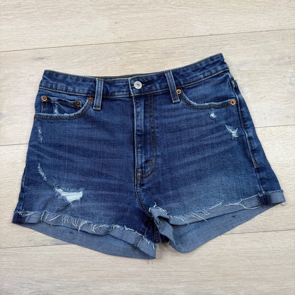 Abercrombie & Fitch High Rise Denim Shorts - Picture 1 of 3